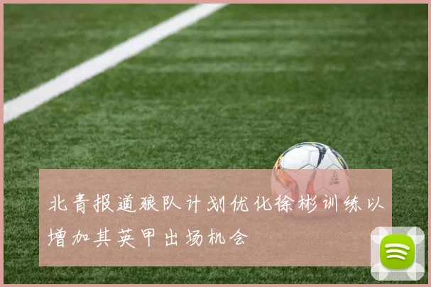 北青报道狼队计划优化徐彬训练以增加其英甲出场机会